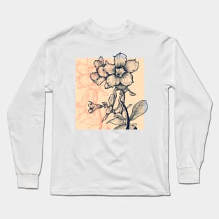 Desert rose halftone Long Sleeve T-Shirt